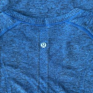 Lululemon Blue Athletic Top with Thumb Holes
